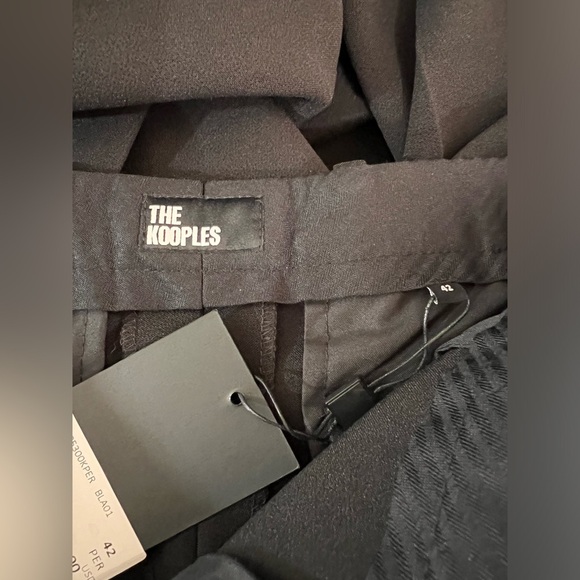 The Kooples Black Slim Fit Trousers - Size 42 (EU) / US 10 - Picture 4 of 6